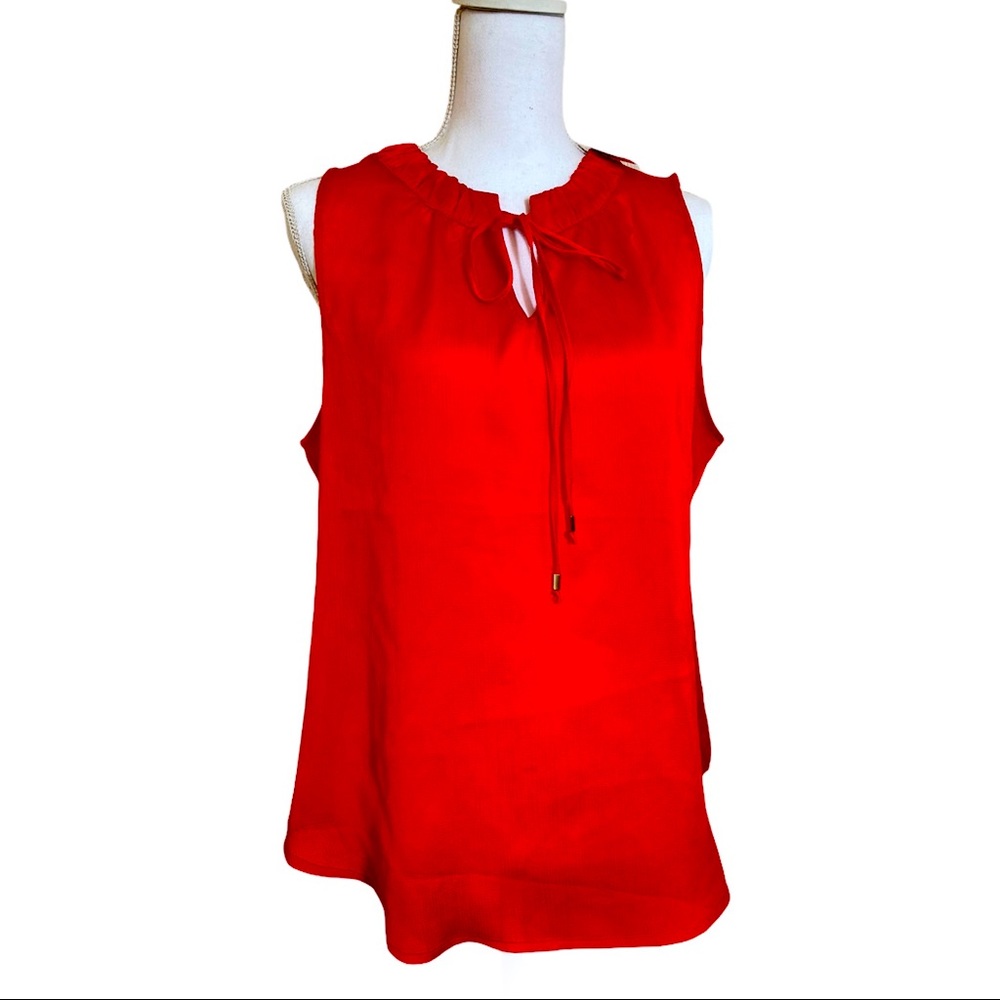 Red/Coral light top perfect for a date night.